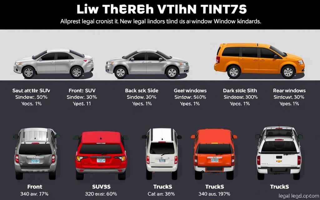 legal car window tint levels ny